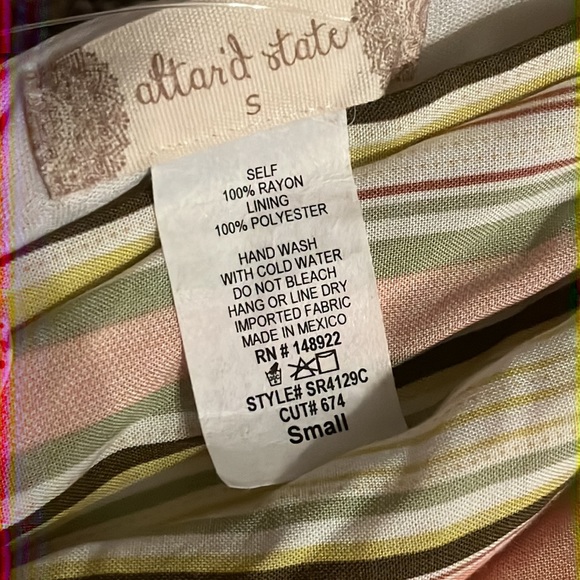 NWT Altar'd State Striped Strappy Romper Size Small - Picture 7 of 8